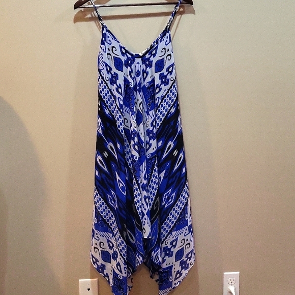 Japna Dresses & Skirts - Japna asymmetrical spaghetti strap dress Size S EUC